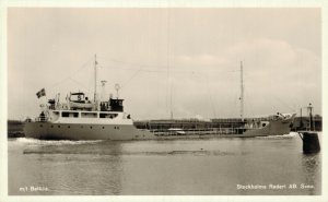 Nautica m/t Baltica Stockholms Rederi Ab Svea Ship Vintage RPPC 07.53