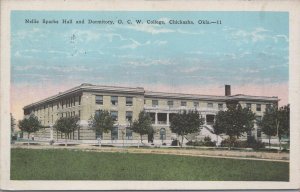 Postcard Nellie Sparks Hall and Dormitory OCW College Chickasha OK