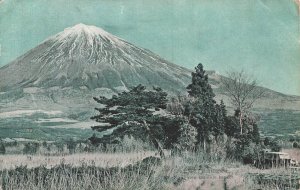 Vintage Mount Fuji Postcard from Kamikide Plain Japan Seihanjo Tokyo