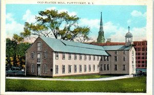 1920s Old Slater Mill Pawtucket Rhode Island Postcard