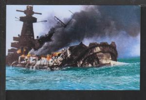 Graf Spee Scuttled Postcard 