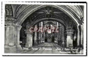Postcard Old Porto Igreja Area e central nave nacional monumente