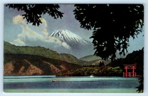 Mt. Fuji Lake Hakone JAPAN Postcard
