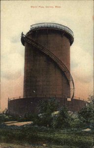 QUINCY MA Stand Pipe c1910 Postcard