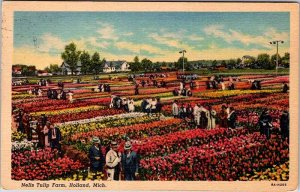 Postcard FARM SCENE Holland Michigan MI AO7366