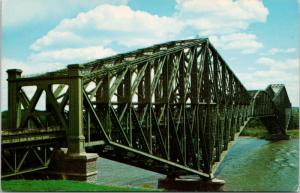 Le Pont De Quebec QC Bridge Unused Vintage Postcard D74