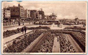 M-88046 The Sunken Gardens & Lily Pond From Hove Brighton England