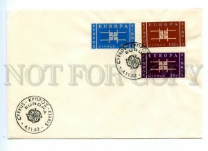 495495 Cyprus 1963 year Europe CEPT First day cover