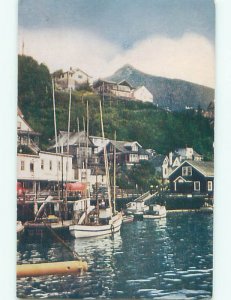 Damaged Back Pre-chrome BOAT SCENE Ketchikan Alaska AL AF5177