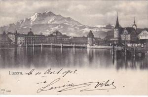 Switzerland Luzern Totalansicht 1903