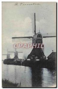 Postcard Old Windmill Netherlands