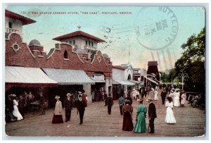 1910 The Avenue Looking South The Oaks Portland OR Butte City CA Postcard