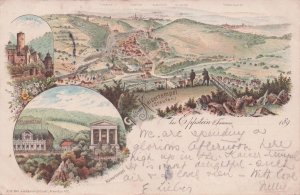 Gruss Aus Staufen Kaisertempel German 1898 Old Postcard