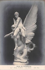 Musee du Luxembourg Statues / Monuments Unused Oxidized real photo