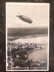 Mint RPPC Postcard Graf Zeppelin At Friedrichshafen germany Yard Cachet