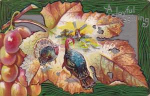 Thanksgiving Turkey and Landscape Scene 1909