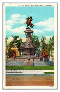 Postcard CO Pioneer Monument Denver Colorado Vintage Standard View Card 