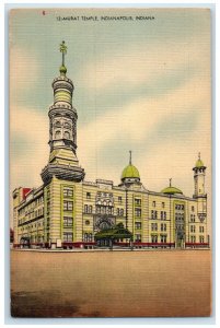 c1940's Murat Temple Exterior Roadside Indianapolis Indiana IN Unposted Postcard