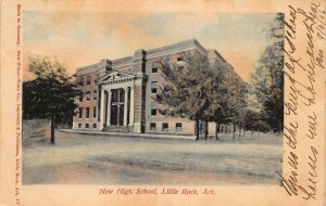 LITTLE ROCK AR~NEW HIGH SCHOOL~NEW-WILSON-WEBB PUBLISHED 1906 PHOTO POSTCARD