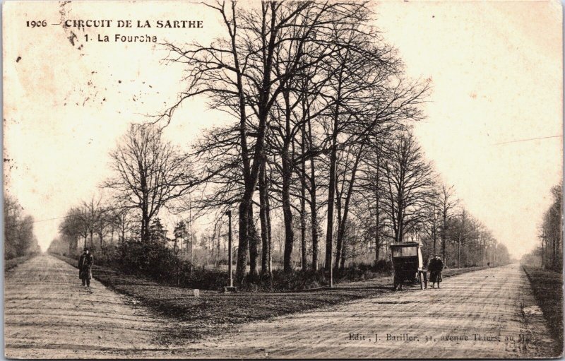 France Circuit de la Sarthe La Fourche Postcard C063