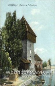 Rheinfor u Pulverturm Konstanz German Postcard Germany Post Card
