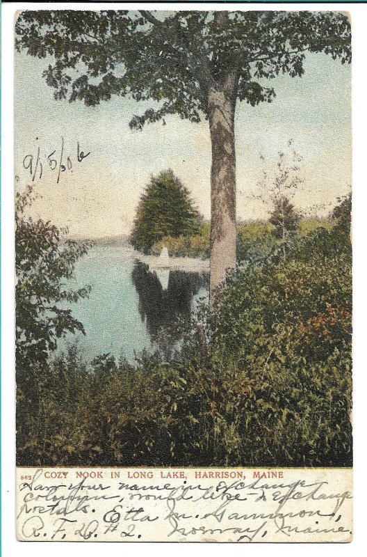 Harrison, ME - Cozy Nook in Long Lake - 1908