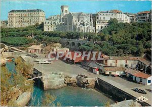 Modern Postcard Biarritz The Port of Fisherman Reflections of the Cote Basque