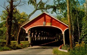 Covered Bridge Entrance At Lancaster New Hampshire