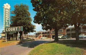 LITTLE ROCK, Arkansas AR   MAGNOLIA HOTEL COURT  Roadside  50's Cars  Postcard