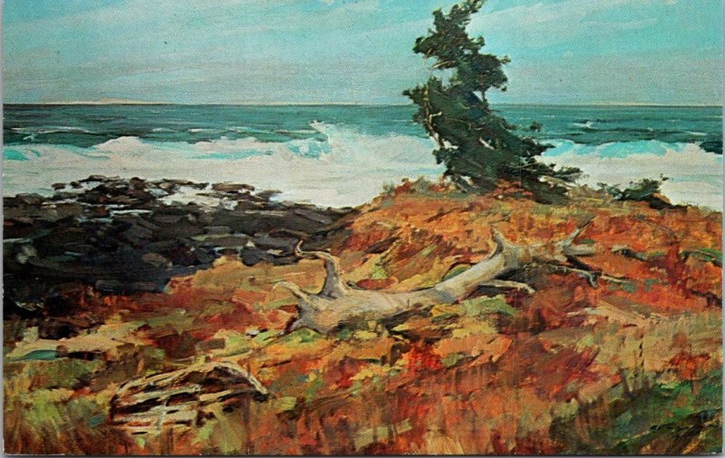 Vermont, Manchester - Fall Along The Shore Oil Painting - [VT-097]