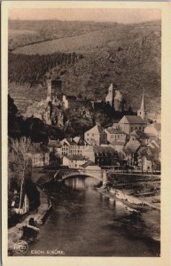 Luxembourg Esch-sur-Sûre Vintage Postcard C050