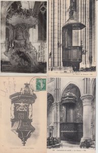 CHURCH CHAIRS FRANCE 300 Vintage Postcards pre- 1940 (L4160)