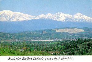 California Snow Capped San Gabriel Mountain