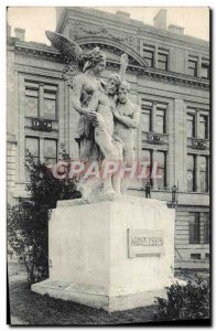 Brussels Old Postcard Monument To our blessesPar Jos Van Hamme