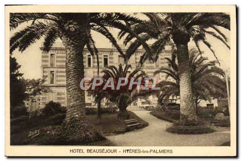 Old Postcard Hyeres les Palmiers Hotel Beausejour