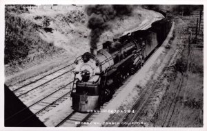 RPPC Real Photo Chicago, Burlington & Quincy Railroad Postcard - Locomotive 5622