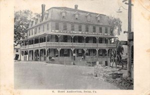 Delta Pennsylvania Hotel Auditorium Street Scene Vintage Postcard AA66289