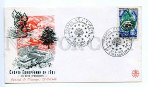 418420 FRANCE 1969 year Council of Europe water First Day COVER