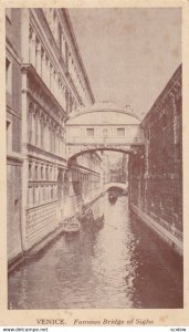 VENICE, Veneto, Italy, PU-1932 ; Bridge of Sighs