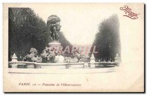 Paris Old Postcard Fountain of & # 39observatoire The company Maggi