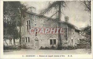 Postcard Old House or Domremy born Joan of Arc