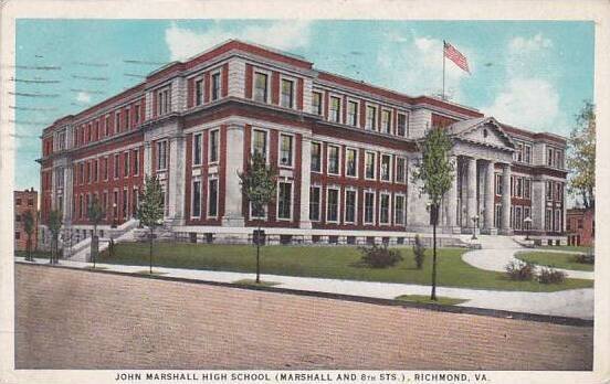 Virginia Richmond John Marshall High School 1928