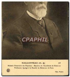 Old Postcard Hallopeau Honorary Doctor hospitals Faculty of Medicine of Paris