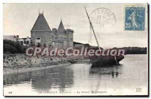 Old Postcard Le Conquet Le Manoir Du Cosquiez