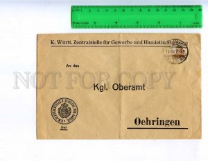 197933 GERMANY WURTTENBERG 1917 year RP Cover w/ stamp