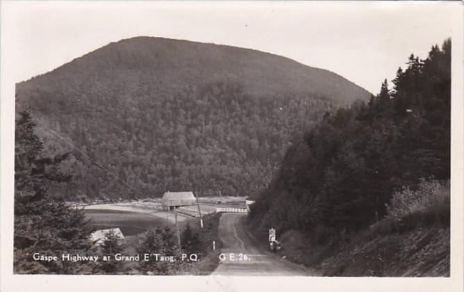 Canada Gaspe Highway At Grand E'Tang Real Photo