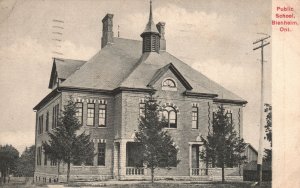 Vintage Postcard 1910 Public School Building Blenheim Ontario Canada CAN