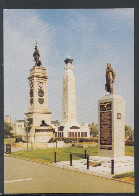 Devon Postcard - Plymouth - The Naval War Memorial & Armada 300 Memorial RR6825