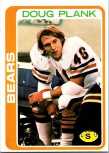 1978 Topps Football Card Doug Plank Chicaco Bears sk7026