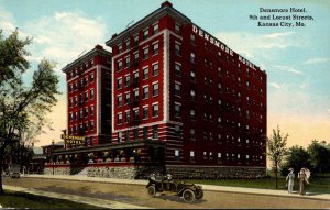 Missouri Kansas City Densmore Hotel 9th and Locust Street Curteich